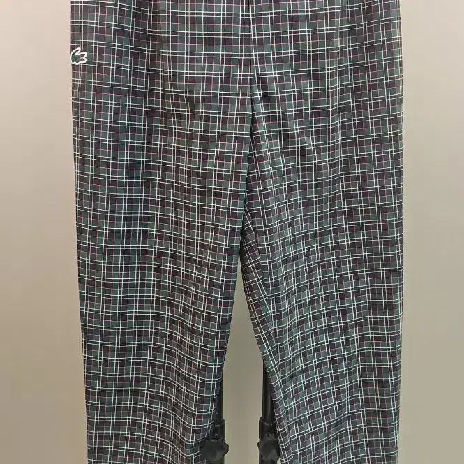 [BUNJANG] Lacoste Sport Checked Tapered Fit Pants / 라코스테 스포츠 체크 테이퍼드핏 밴딩 팬츠 34 새상품급