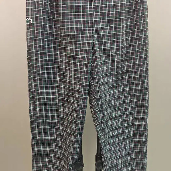 [BUNJANG] Lacoste Sport Checked Tapered Fit Pants / 라코스테 스포츠 체크 테이퍼드핏 밴딩 팬츠 34 새상품급