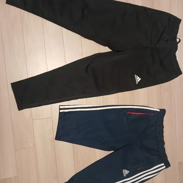 [BUNJANG] Adidas Training Pants Set - Black/Navy Capri Length / 아디다스 트레이닝 바지 세트 검정/네이비 칠부