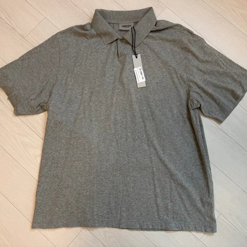 [BUNJANG] Fear of God Essentials Short Sleeve Polo Header Oatmeal 21SS / [L] 피어오브갓 에센셜 숏슬리브 폴로 헤더 오트밀 21SS 판매합니다.