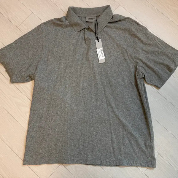 [BUNJANG] Fear of God Essentials Short Sleeve Polo Header Oatmeal 21SS / [L] 피어오브갓 에센셜 숏슬리브 폴로 헤더 오트밀 21SS 판매합니다.