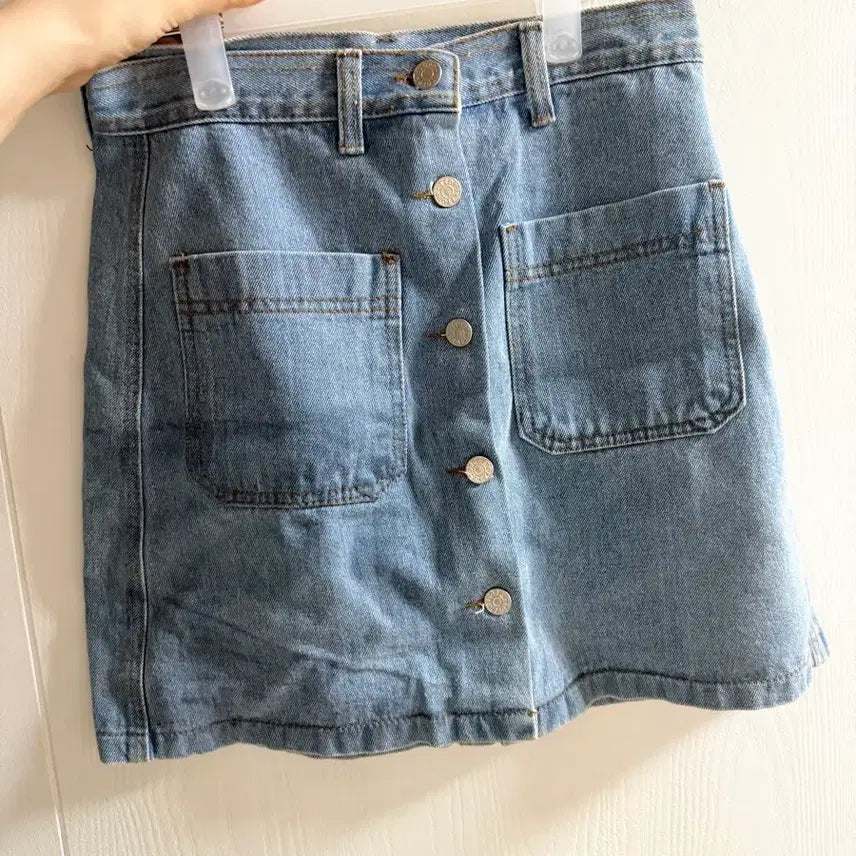 [BUNJANG] TTOPP Denim A-Line Mini Skirt / TTOPP 데님 스커트