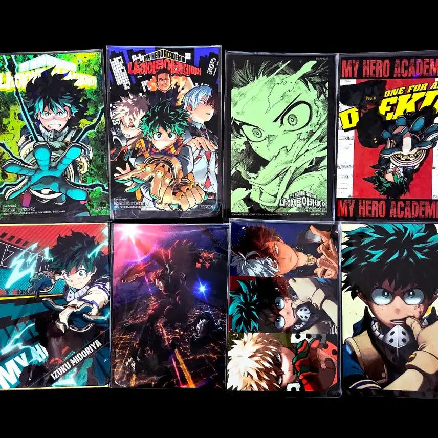 [BUNJANG] My Hero Academia Izuku Midoriya First Edition Paperback Bonus Postcards Set / [나의 히어로 아카데미아] 미도리야 이즈쿠 지류 단행본 초판 특전 엽서