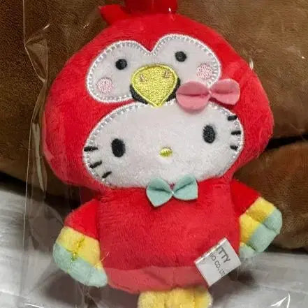 [BUNJANG] Hello Kitty Parrot Plush Keychain / 헬로키티 앵무새 인형 키링