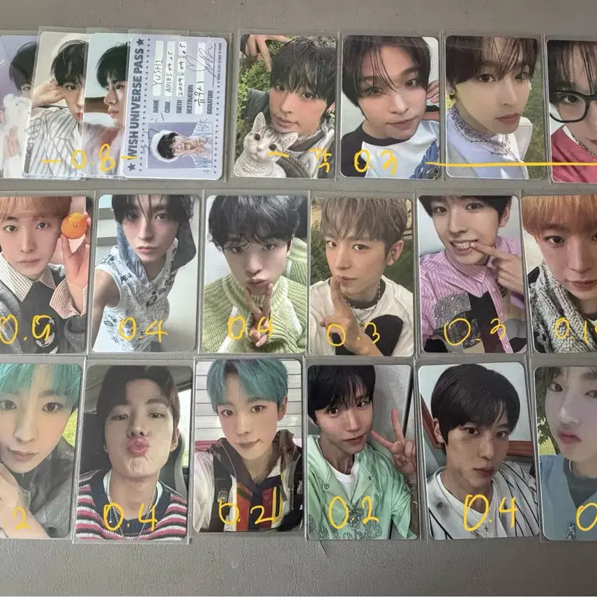 [BUNJANG] NCT WISH Yushi Riku Sakuya Sion Jaehee Ryo Photocard / 엔시티위시 유우시 리쿠 사쿠야 시온 재희 료 포카 팔아용