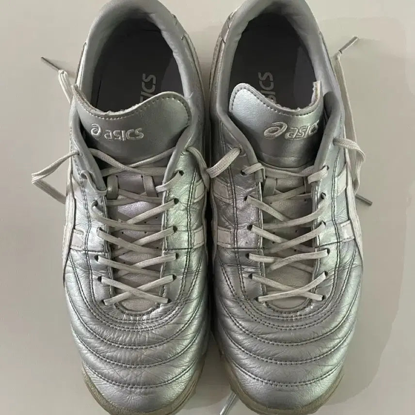 [BUNJANG] ASICS C3 TF Futsal Shoes - Silver - 255mm / 아식스 C3 tf 255 은색 풋살화