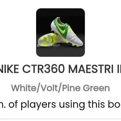 [BUNJANG] Nike CTR360 Maestri III Football Boots - Fine Green / 나이키 CTR360 마에스트리 3 축구화 파인 그린 260mm팝니다