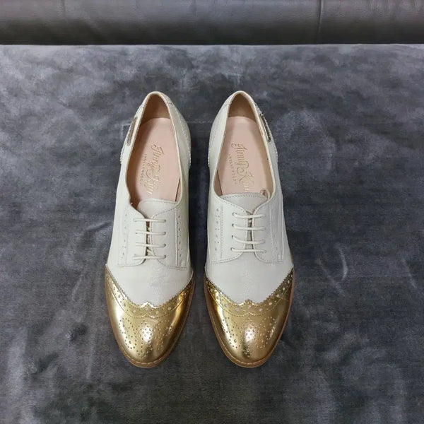 [BUNJANG] Jinny Kim Oxford Shoes White / (240)지니킴 옥스포드