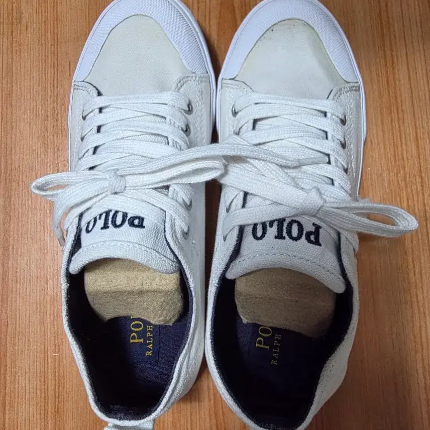 [BUNJANG] Polo Ralph Lauren White Sneakers / 폴로 랄프로렌 스니커즈 화이트
