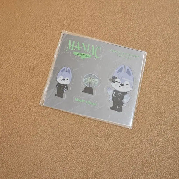 [BUNJANG] Stray Kids Bang Chan Wolfchan Maniac Deco Sticker (Sealed) / 스트레이키즈 스키즈 스키주 방찬 울프찬 매니악 데코 스티커 미개봉 새상품