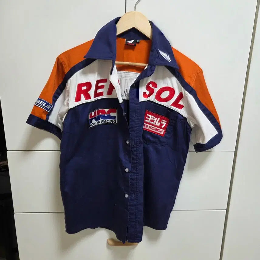 [BUNJANG] Honda Racing Short Sleeve Shirt / 혼다 레이싱 반팔셔츠