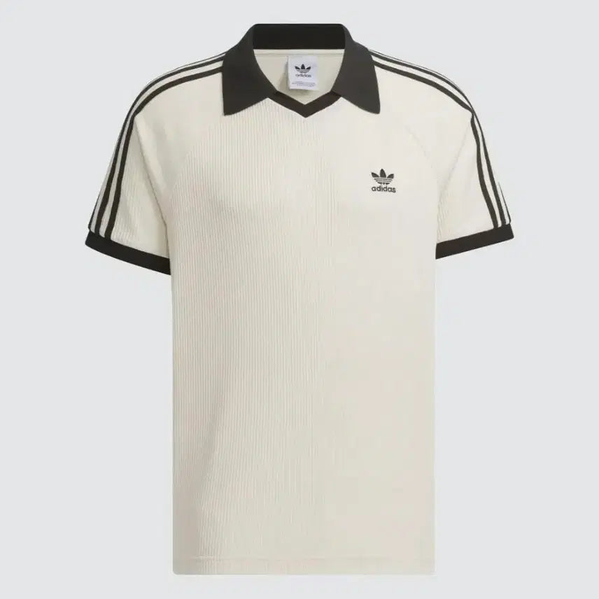 [BUNJANG] Adidas Waffle Short Sleeve Polo Shirt Wonder White L / 아디다스 와플 반팔 폴로 셔츠 - 원더화이트 L