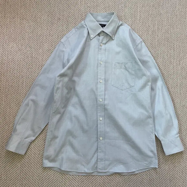 [BUNJANG] Burberry Sky Blue Button-Down Shirt / Burberry 버버리 스카이블루 버튼다운 셔츠