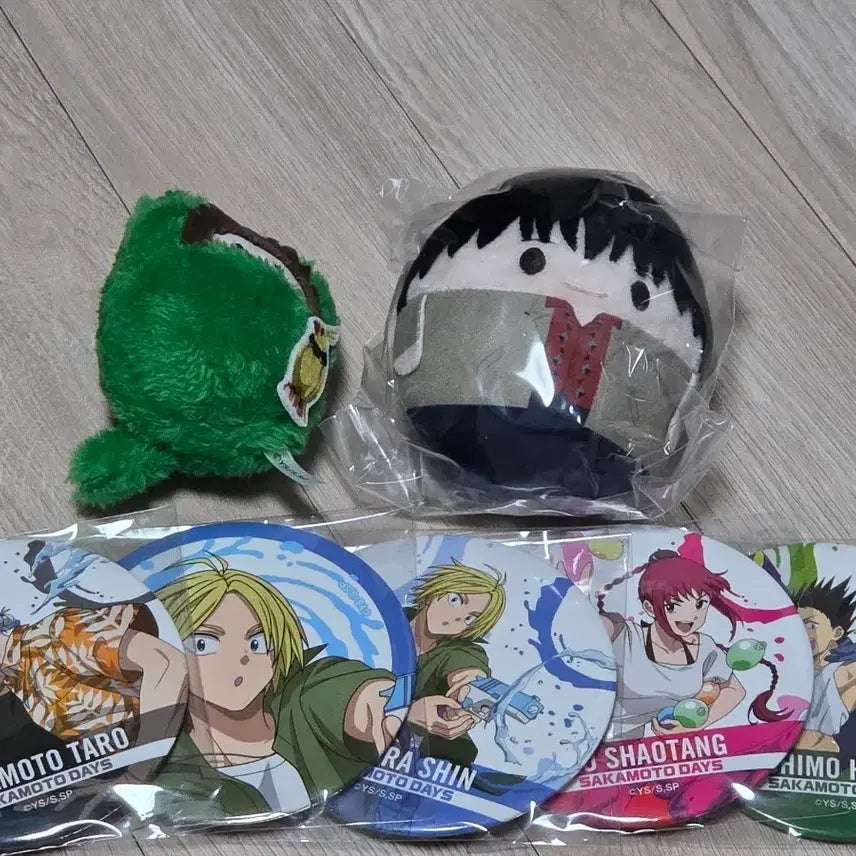 [BUNJANG] Sakamoto Days Nagumo FuwaKororin & Can Badge Bundle Set / 나구모 후와코로링 등 사카모토데이즈 일괄 판매