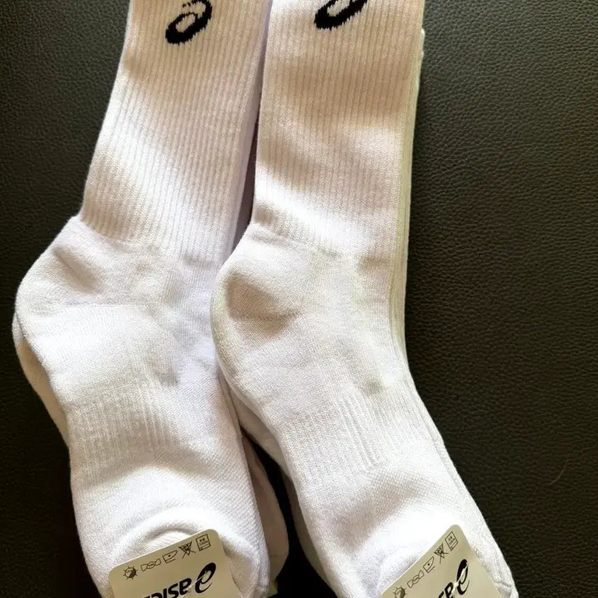 [BUNJANG] ASICS White Socks 10-Pair Set / 아식스 양말 흰색 10켤레세트