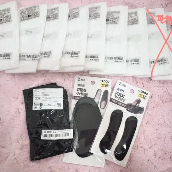 [BUNJANG] Japanese Streetwear Style "Jirai Kei" Inspired Footwear Accessories - Thigh-High Socks & Heel Pads / 양산형 지뢰계 양지뢰 소모품 판매 니삭스 스타킹 쿠션패드
