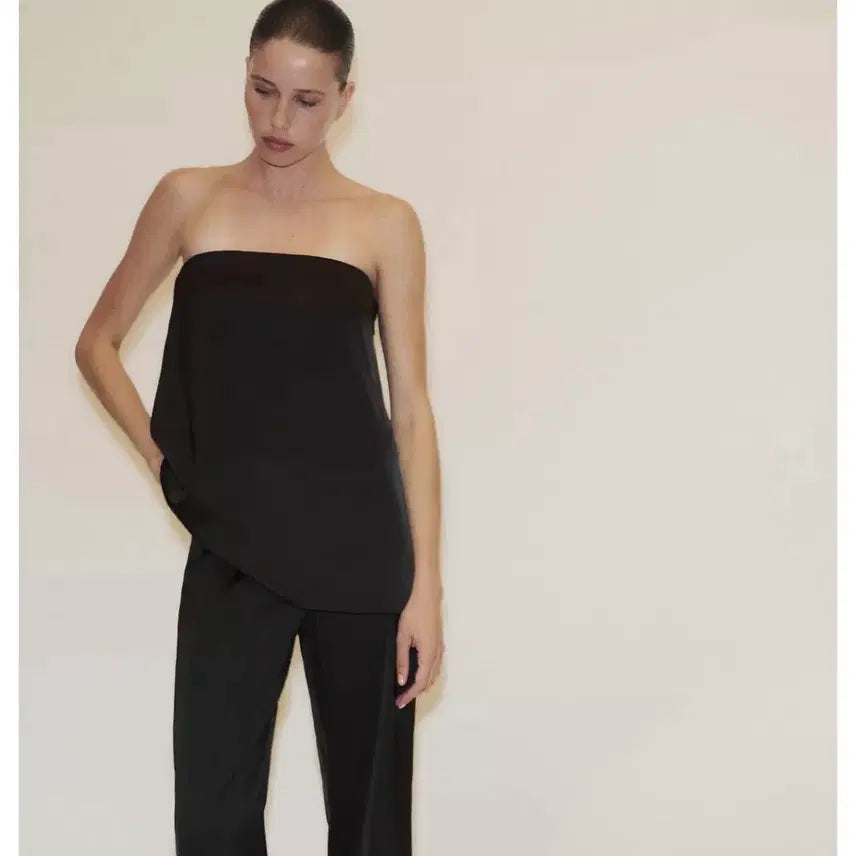 [BUNJANG] ZARA Satin Off-Shoulder Top XS / ZARA 자라 새틴 오프숄더 탑 XS