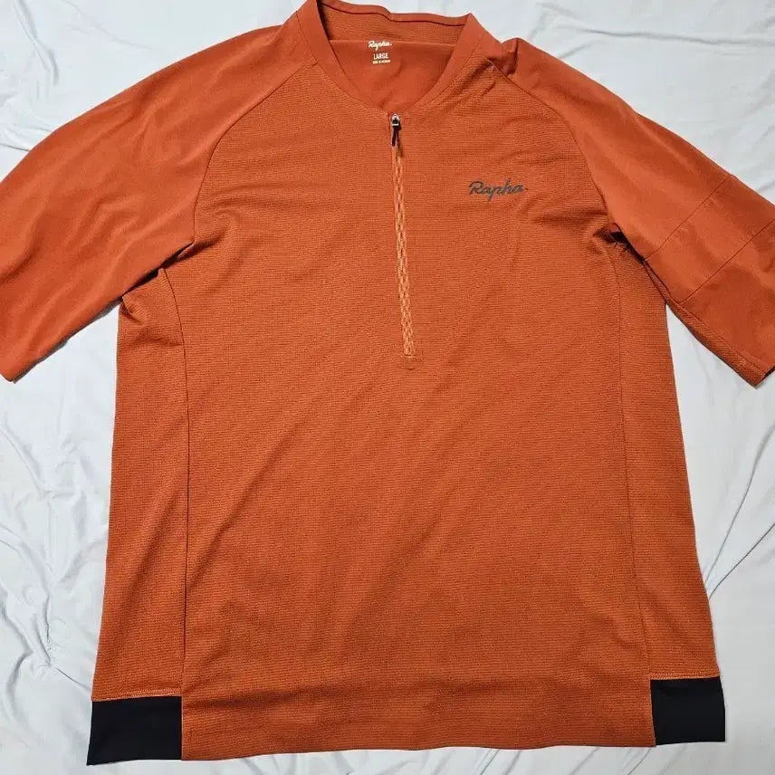 [BUNJANG] Rapha Cycling Jersey Orange 1/2 Zip L / 라파 사이클링 저지 오렌지 1/2 집 L