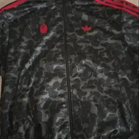 [BUNJANG] Adidas x Bape Collaboration Track Top Jersey Black / 아디다스 베이프 트랙탑 져지 S