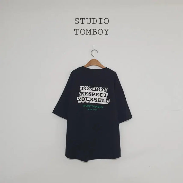 [BUNJANG] Studio Tomboy Black Short Sleeve T-Shirt / No.26071013 스튜디오 톰보이 반팔 티셔츠 블랙