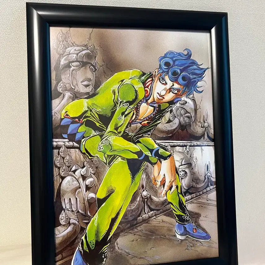 [BUNJANG] JoJo's Bizarre Adventure Part 5 Giorno Giovanna Original Art Poster Frame / 죠죠 5부 죠르노 죠바나 원화 포스터 액자