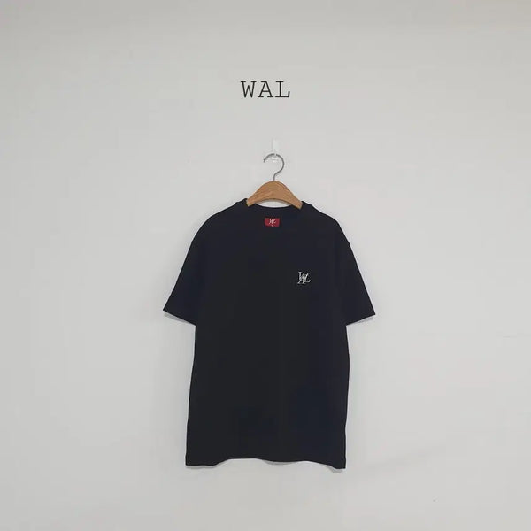 [BUNJANG] WAL (Wooalrong) Black Short Sleeve T-Shirt / No.26071014 WAL 우알롱 반팔 티셔츠 블랙