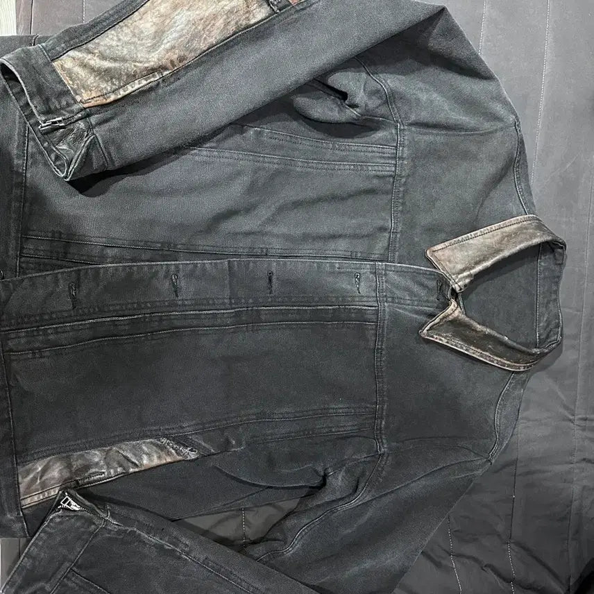 [BUNJANG] XLIM EP8 05 Leather Detail Jacket Black / xlim ep8 05 jacket xl black