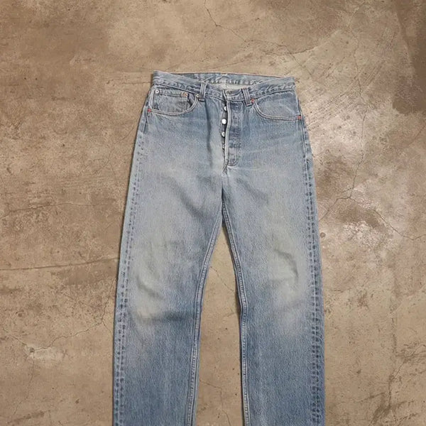 [BUNJANG] Levi's 501 Blank Tab Vintage 90s Denim Jeans / [30] 90s 빈티지 리바이스 501 블랭크탭 총장 98-99