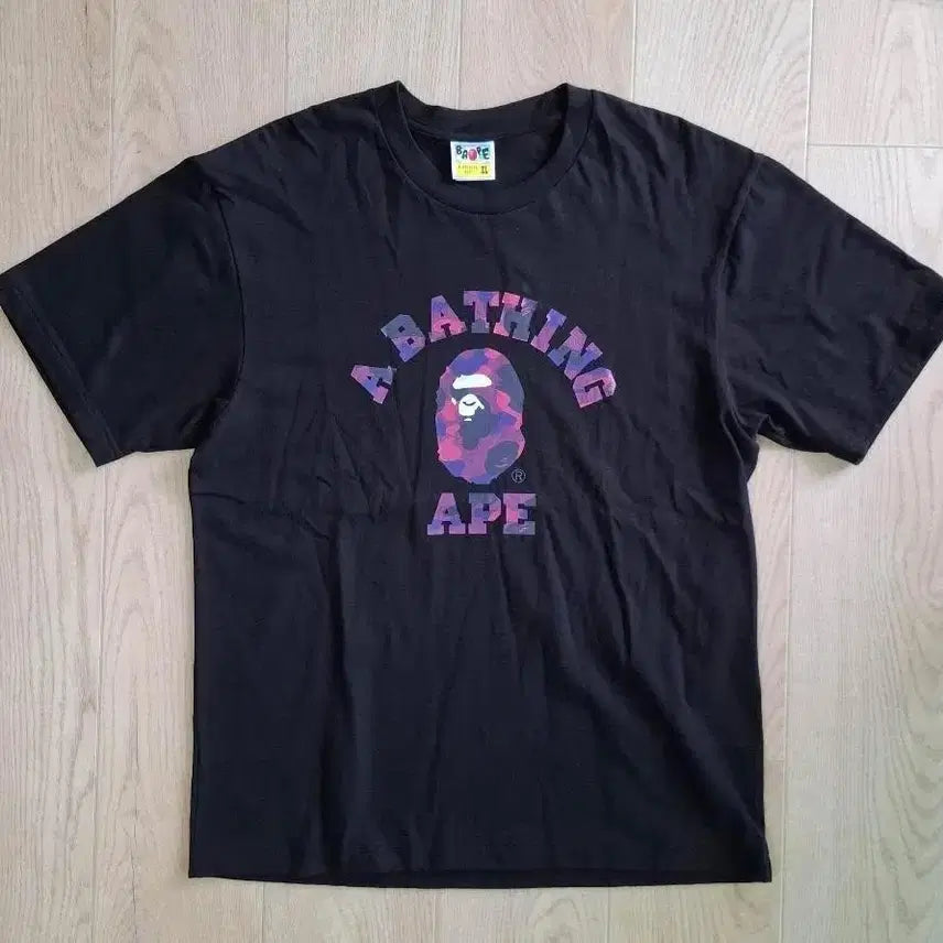 [BUNJANG] Bape Short Sleeve T-Shirt Black XL / 베이프 반팔티 블랙 XL(새상품)