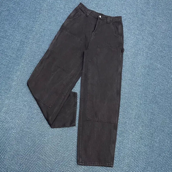 [BUNJANG] Facade Pattern Double Knee Carpenter Work Pants (Women's M) / [여성M] 파사드패턴 더블니 카펜더 워크 팬츠 만원샵
