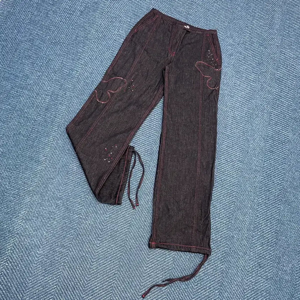 [BUNJANG] Womans Butterfly Bus Denim Pants / [여성1] 나비버스 데님 팬츠 만원샵