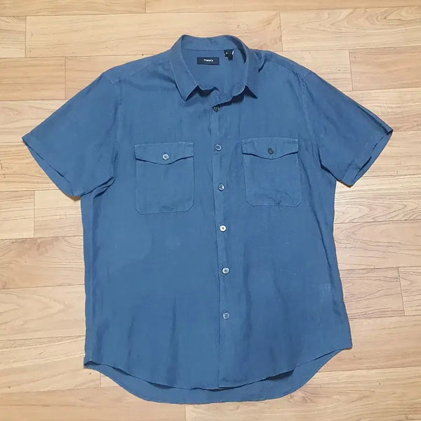 [BUNJANG] Theory Technical Linen Shirt Men's 95 / 띠어리  테크니컬 마100% 린넨 셔츠 남자95 칭찬은고래도춤추게