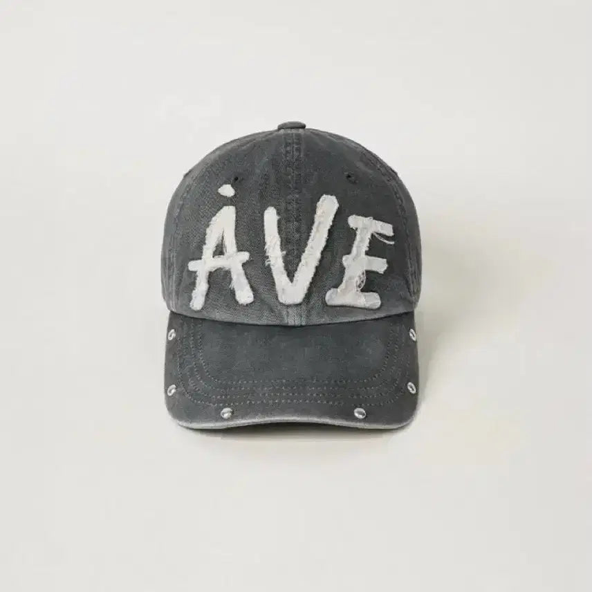 [BUNJANG] AbraMoose Appliqué Vintage Rivet Cap (Gray) / 아비에무아 볼캡 아플리케 빈티지 리벳 캡