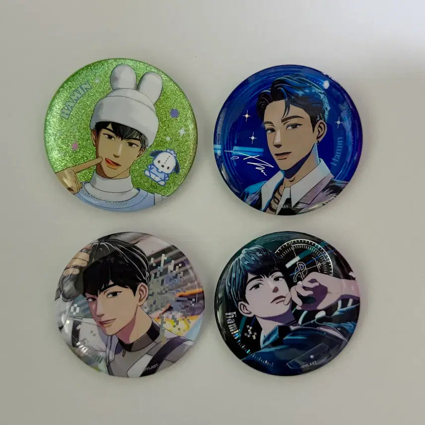 [BUNJANG] PLAVE Hamin 4-Piece Can Badge Set / 플레이브 하민 4종 캔뱃지