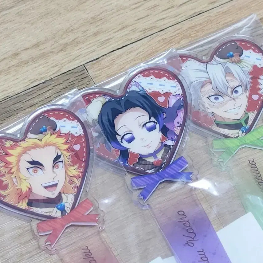 [BUNJANG] Demon Slayer Kimetsu no Yaiba Valentine's Day/White Day Acrylic Stick Figure (Kyojuro, Shinobu, Sanemi) / 귀멸의 칼날 발렌타인 화이트데이 아크릴 스틱 피규어 렌고쿠 시노부 사네미
