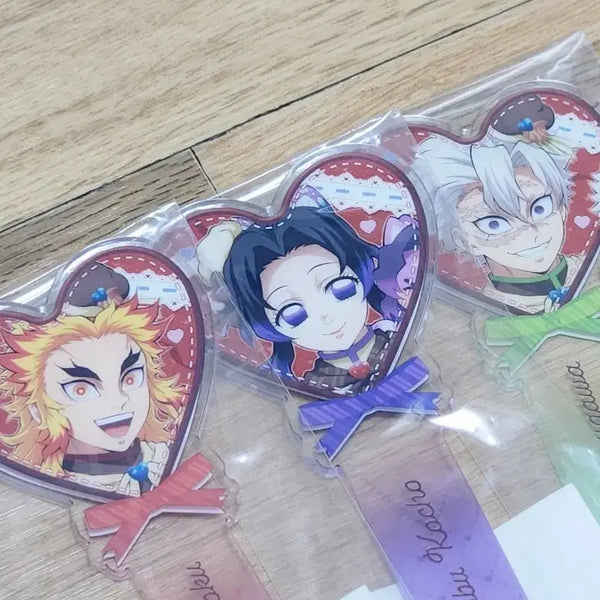 [BUNJANG] Demon Slayer Kimetsu no Yaiba Valentine's Day/White Day Acrylic Stick Figure (Kyojuro, Shinobu, Sanemi) / 귀멸의 칼날 발렌타인 화이트데이 아크릴 스틱 피규어 렌고쿠 시노부 사네미
