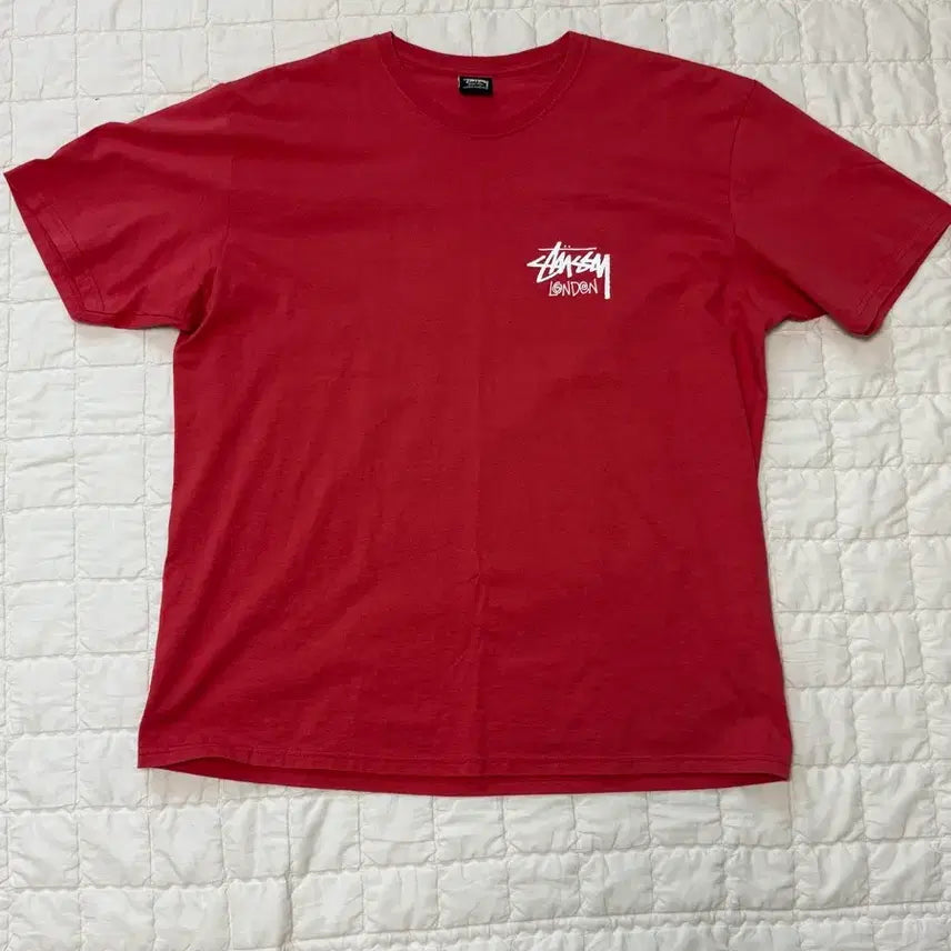 [BUNJANG] Stussy London Stock T-Shirt Pink XL / 스투시 런던 스탁 티셔츠(2024년) XL