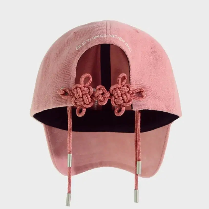 [BUNJANG] Ongo Double Heart Traditional Knot Ball Cap Hat - Pink / 온고 더블 하트 전통 매듭 볼캡 모자 핑크