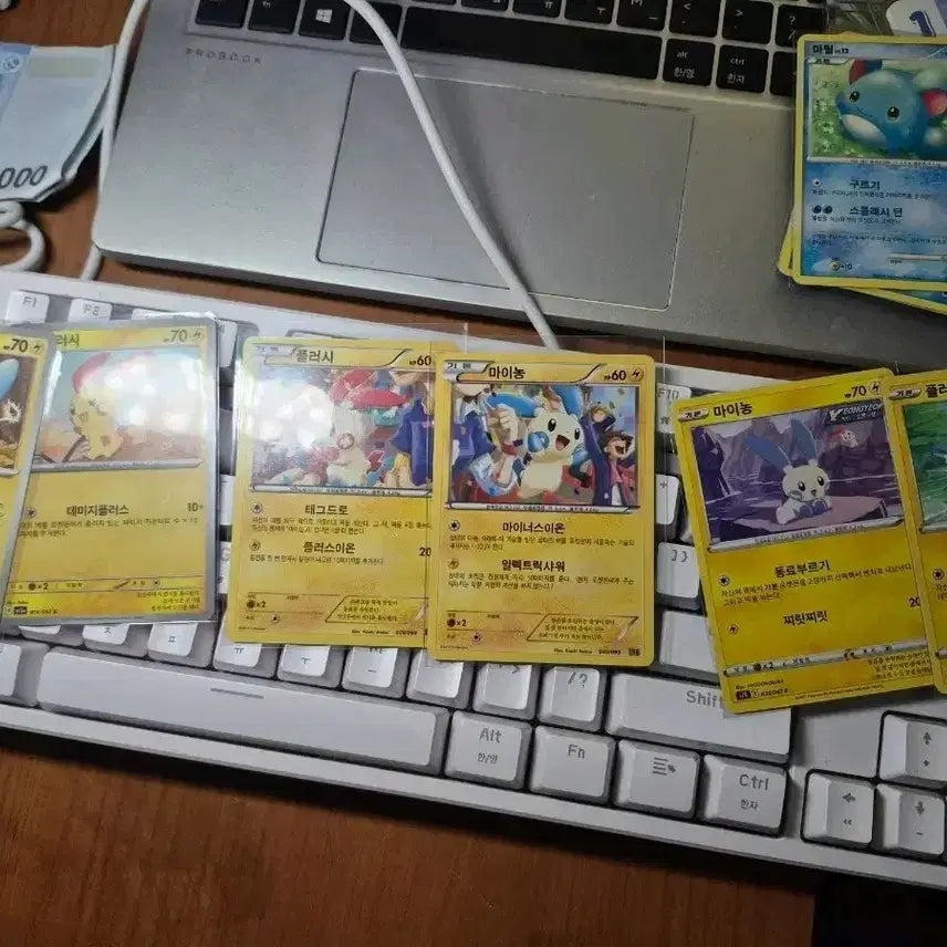 [BUNJANG] Pokemon Cards MaiNong & Plush Set / 포켓몬 카드 마이농&플러시 세트