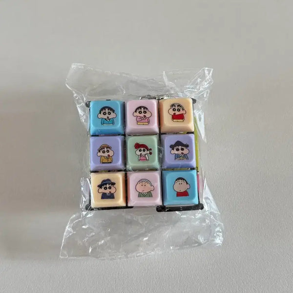 [BUNJANG] Crayon Shin-chan 9-Key LED Keycap Keychain / 짱구는 못말려 9구 LED키캡키링