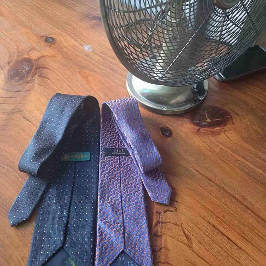[BUNJANG] Polo Ralph Lauren & Daks Silk Necktie Set - Dark Navy / (폴로).&(닥스)2종. 넥타이SHARDS POLO .다크 네이비 톤..상태좋아요
