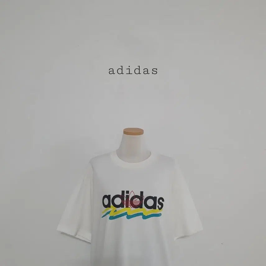 [BUNJANG] Adidas Big Logo Short Sleeve T-Shirt White XL / 세일)No.260701103 아디다스 반팔 티셔츠 흰색