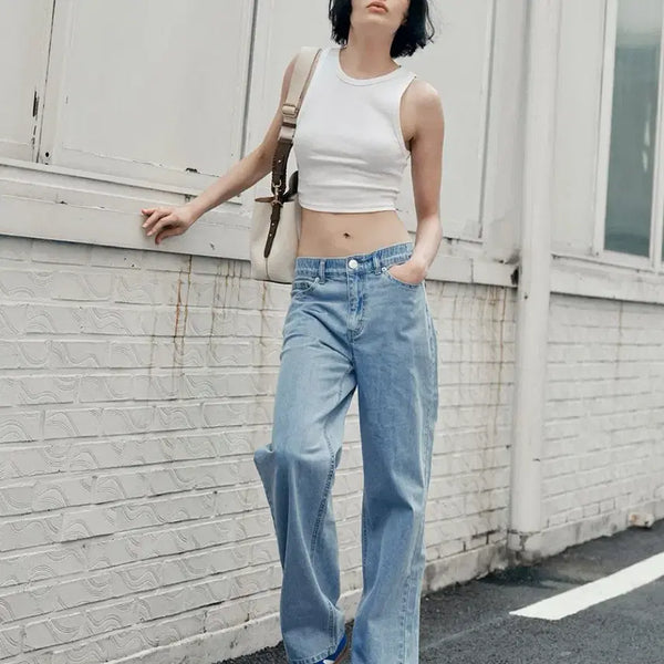 [BUNJANG] MARROW 9107 Summer Wide Denim Pants (Indigo) / (택ㅇ새상품) 마롭 9107 썸머 와이드 데님팬츠 (인디고)