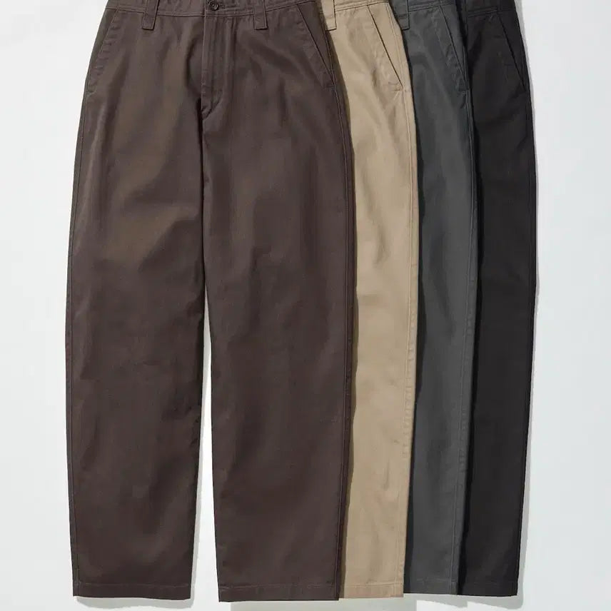 [BUNJANG] Uniqlo U Wide Fit Chino Pants Black (Long Length) / [새상품] 유니클로 U 와이드핏 치노팬츠 블랙
