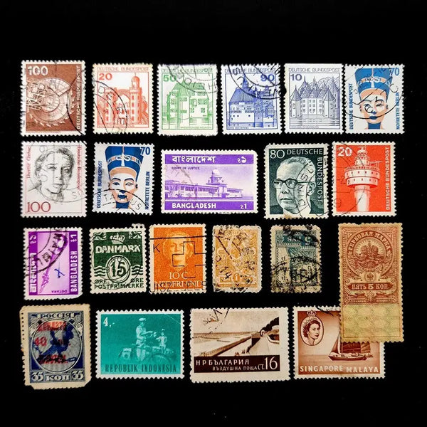 [BUNJANG] 21 Types of Foreign Usable Stamps / 해외 사용제 우표 21종