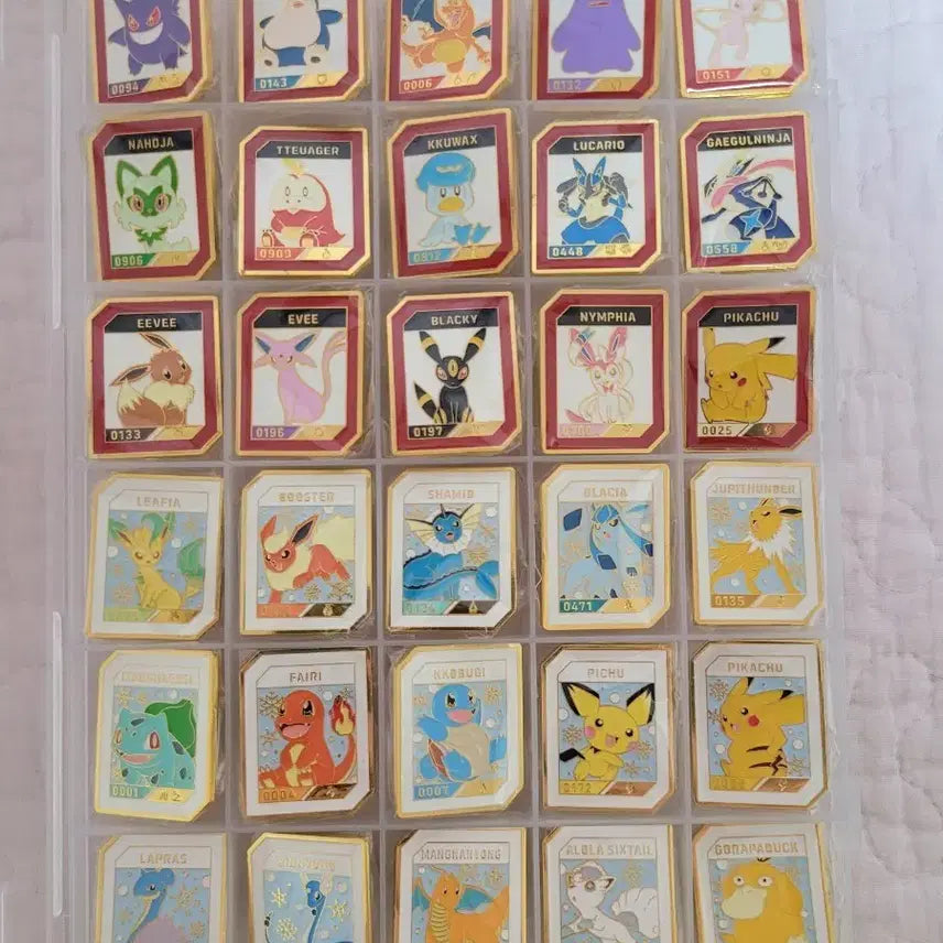 [BUNJANG] Lee Isaac Toast Pokemon Full Set Pins / 이삭토스트 포켓몬 뱃지 1.2.3차 전종 일괄