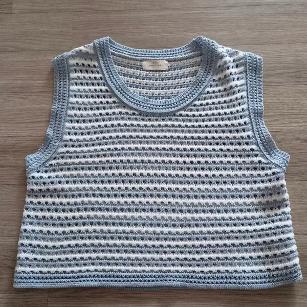 [BUNJANG] Short Sleeve Knit Vest / 반팔 니트 베스트