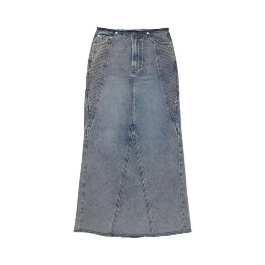 [BUNJANG] Mischief Maxi Denim Skirt Light Blue S / 미스치프 맥시 데님 스커트 라이트블루 S