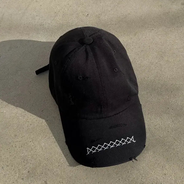 [BUNJANG] JNE A07 Destroyed Ball Cap / 준느 JNE A07 Destroyed 볼캡