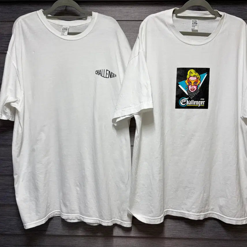 [BUNJANG] Challenger Tiger T-shirt & Mask T-shirt Bundle / 2개 묶음판매 XL) CHALLENGER 챌린저 마스크, 타이거 티셔츠